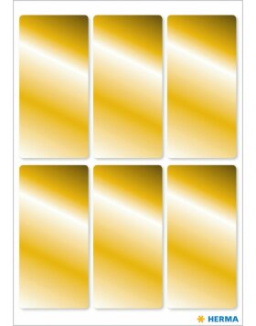 Herma DECOR Gold labels 26 x 54 mm 18 pcs.