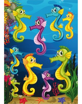 Herma MAGIC Stickers seahorse, luminous