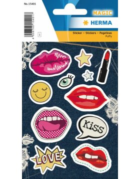 Herma MAGIC Sticker Lip Patches, Puffy