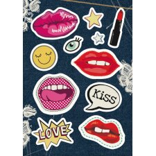 Herma MAGIC Sticker Lip Patches, Puffy
