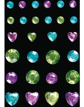 Herma FASHIONLine Glam Rocks Diamonds Mint &amp; Light Blue