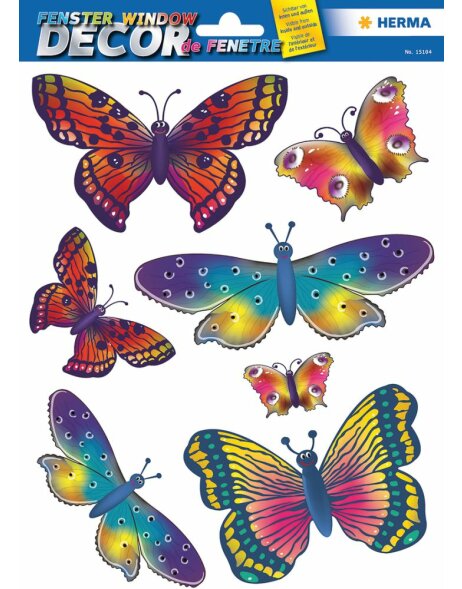 Herma DECOR Fensterbild Schmetterlinge