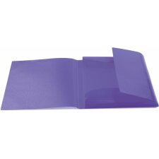 Herma Elasticated folder A4 PP translucent violet