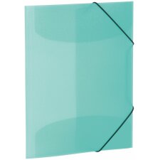 Herma Elasticated folder A3 PP translucent turquoise