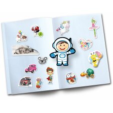 Herma Sticker Sammelalbum für Kids, A5, "Der kleine Delfin" (16 Seiten, blanko)