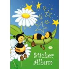 Herma Sticker Sammelalbum für Kids, A5, "Bienenwiese" (16 Seiten, blanko)