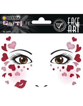 Herma FASHIONLine Face Art Stickers Love