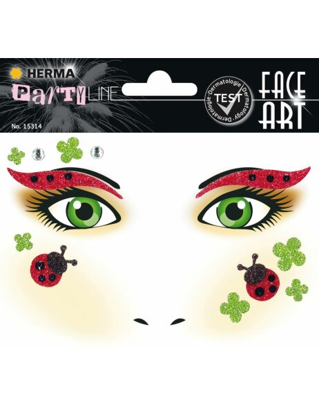 Herma FASHIONLine Face Art Sticker Ladybird