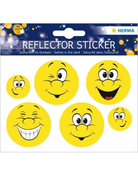Herma Reflektorsticker Happy Face