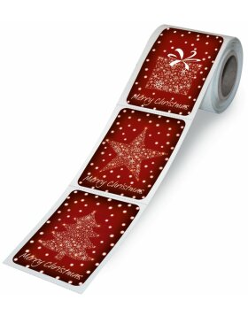 Herma Weihnachtssticker, Merry Christmas, 200 Sticker auf Rolle