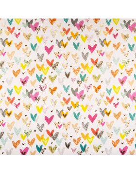 Wrapping paper Lots of Hearts 50x70 cm bow