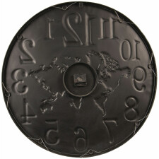 Zegar Ø 71x6,5 cm czarny - biały - 5KL0117