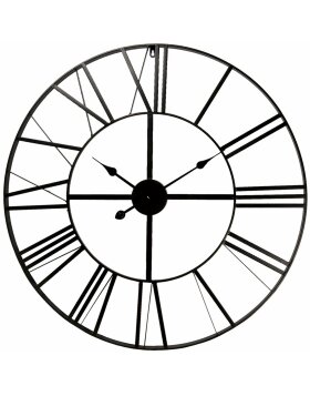 Uhr Ø 80x4 cm - 1xAA Weiß - Schwarz - 5KL0140M