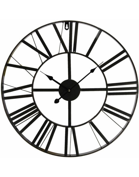 Uhr &Oslash; 50x4 cm - 1xAA Wei&szlig; - Schwarz - 5KL0140XS