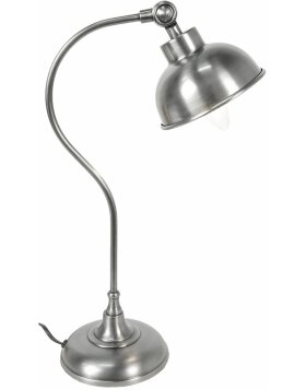Tafellamp h54 cm e27 max 40w antiek zilver - 5ll-5954
