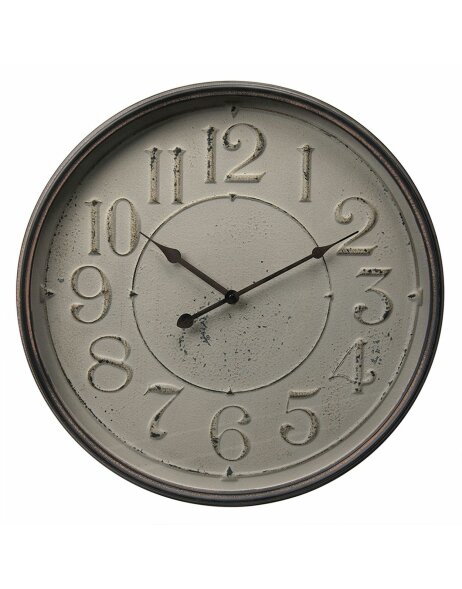 Uhr &Oslash; 48x6 cm schwarz - wei&szlig; - 6KL0495