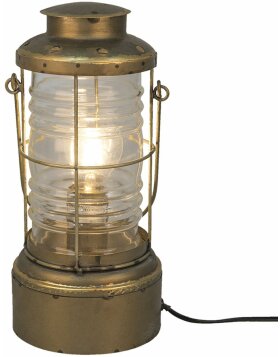 Lámpara de mesa 17x16x47 cm E27x1 bronce-oro - 6LMP559