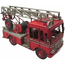 Brandweerwagen 25x10.7x14 cm rood - jjbr0001