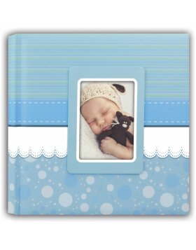 Cinzia Babyalbum 24x24 cm blau