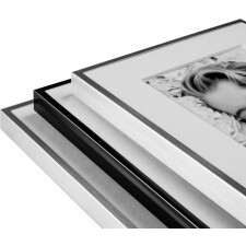Aluminum photo frame Yuliya 13x18 cm black