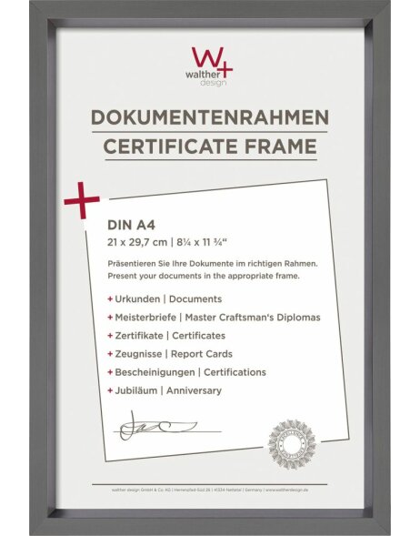 Staal Stijl kunststof frame a4 staal