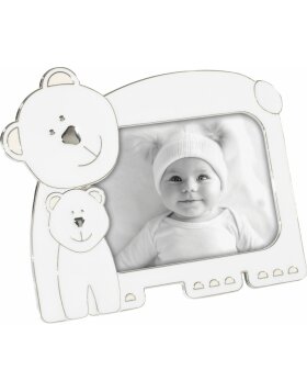 2GQA1032 Mascagni cornice per bambini 9x13 cm orso bianco
