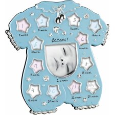 M638 collage picture frame 12 months blue