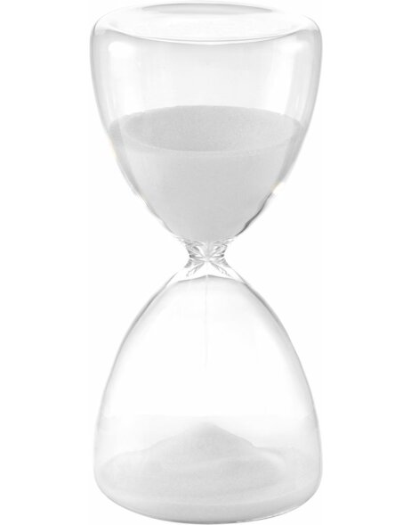 20QO1533 Mascagni Hourglass 25 cm white 60 minutes