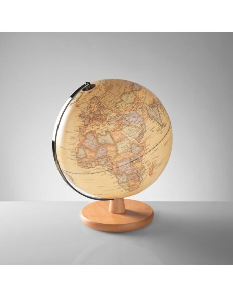 20go1458 Mascagni Vintage Globe 20 cm z&oacute;lty