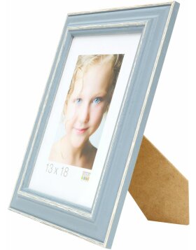 Deknudt Fotolijst s221f6 blauw houten lijst normaal glas 10x15 cm tot 50x70 cm