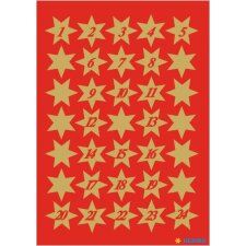 Sticker Sterne 1-24, gold
