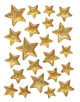 DECOR stickers Christmas stars Stone 1 sheet