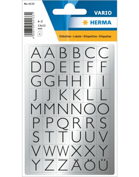 HERMA VARIO Buchstaben schwarz A-Z