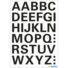 vario letters a-z, zwart 15 mm