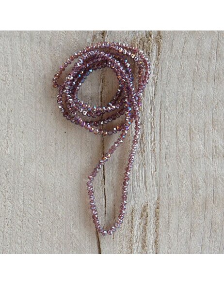 Necklace 4mmx1m violet - MLNC0080