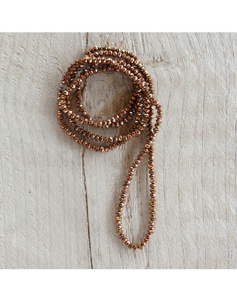 Necklace 4mmx1m brown - MLNC0084