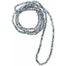 Halskette 4mmx1m grau - MLNB0118
