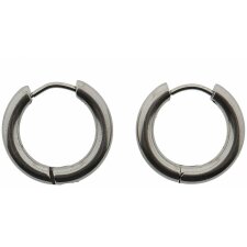 Earrings 2 cm silver colored - MLER0155
