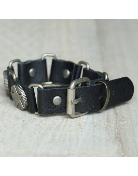 Armband &oslash; 6-8 cm zwart - mlb00142