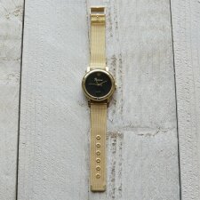 Zegar 23 cm złoty - MLWCH0026