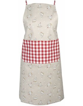 Clayre &amp; Eef Apron 70x85 cm red - LCH41R