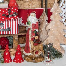 Weihnachtsmann 15x15x32 cm rot - 6PR2298
