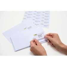 Adresetiketten Premium a4, wit 96x50,8 mm papier mat 1000 st.