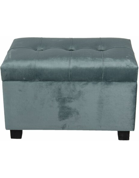 Footstool-Storage trunk 50x34x33 cm turquoise - 64061ST