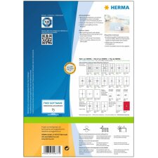 Étiquettes dadresse Premium A4, blanches 63,5x38,1 mm papier mat 2100 pcs.