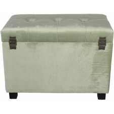 Footstool-Storage trunk 60x36x43 cm green - 64061LGR
