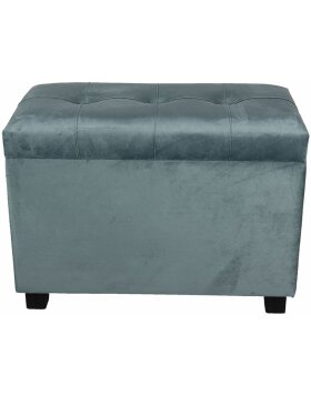 Footstool- Storage trunk 60x36x43 cm turquoise - 64061LT