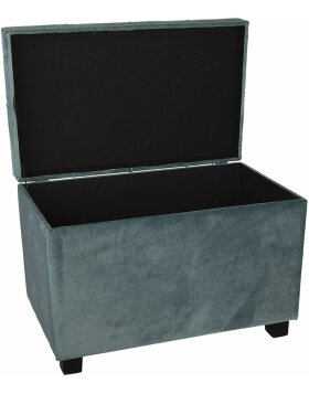 Footstool- Storage trunk 60x36x43 cm turquoise - 64061LT