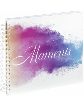 Watercolor Moments Spiral Album, 28x24 cm, 50 white pages