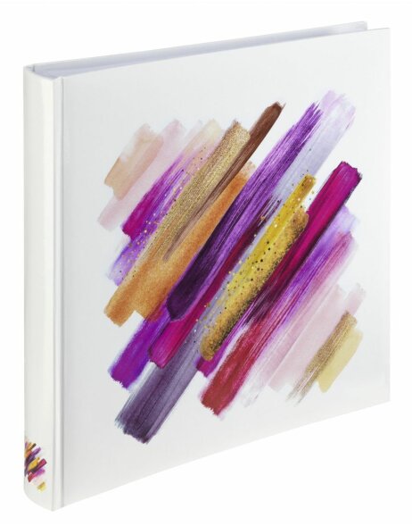 Album Jumbo Brushstroke, 30x30 cm, 80 pages blanches, rouge